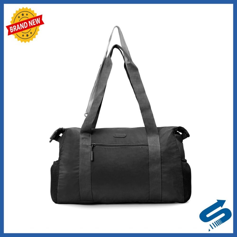 Packable Travel Tote with Trolley Sleeve, 16.5L Capacity, Polyester